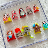 Color Pop Duck Nails L256