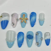 Enchanted Sea Handmade Nails D434