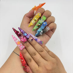 Colorful Creature Handmade Nails G032