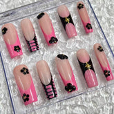 Pink Fantasy Handmade Nails D047