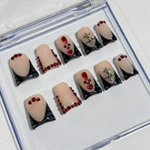 Gothic Blush Duck Nails D020
