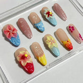 Pastel Fantasy Handmade Nails D402