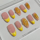 Sunshine Blush Handmade NailsD417