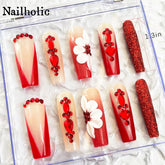 Passionate Ruby Handmade Nails D039