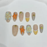 Ocean Breeze Handmade Nails D458