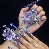 Purple - Gem Fantasy Handmade Nails G047