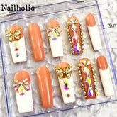 Sparkling Butterfly Handmade Nails D045