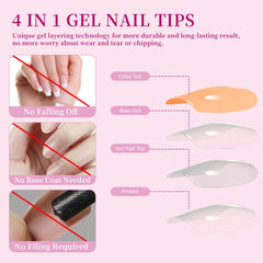 Blush - Blue Bling Handmade Nails G043