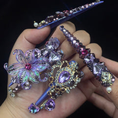 Purple - Gem Fantasy Handmade Nails G047