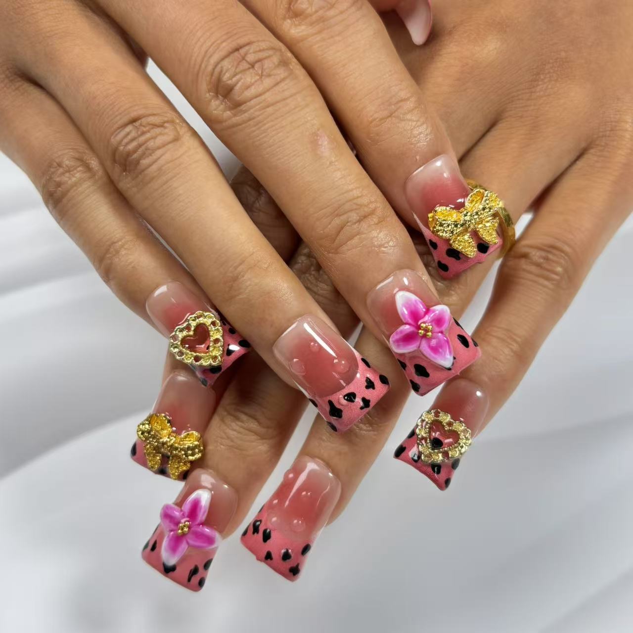 Charming Watermelon Handmade Nails L271