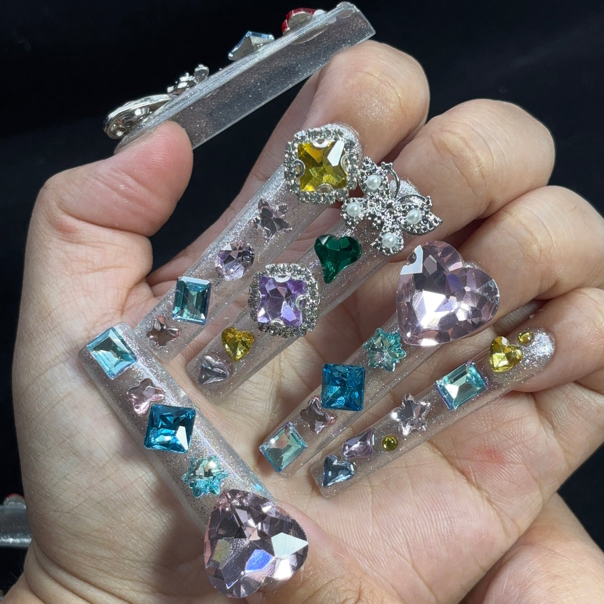 Sparkle Treasure Handmade Nails G038