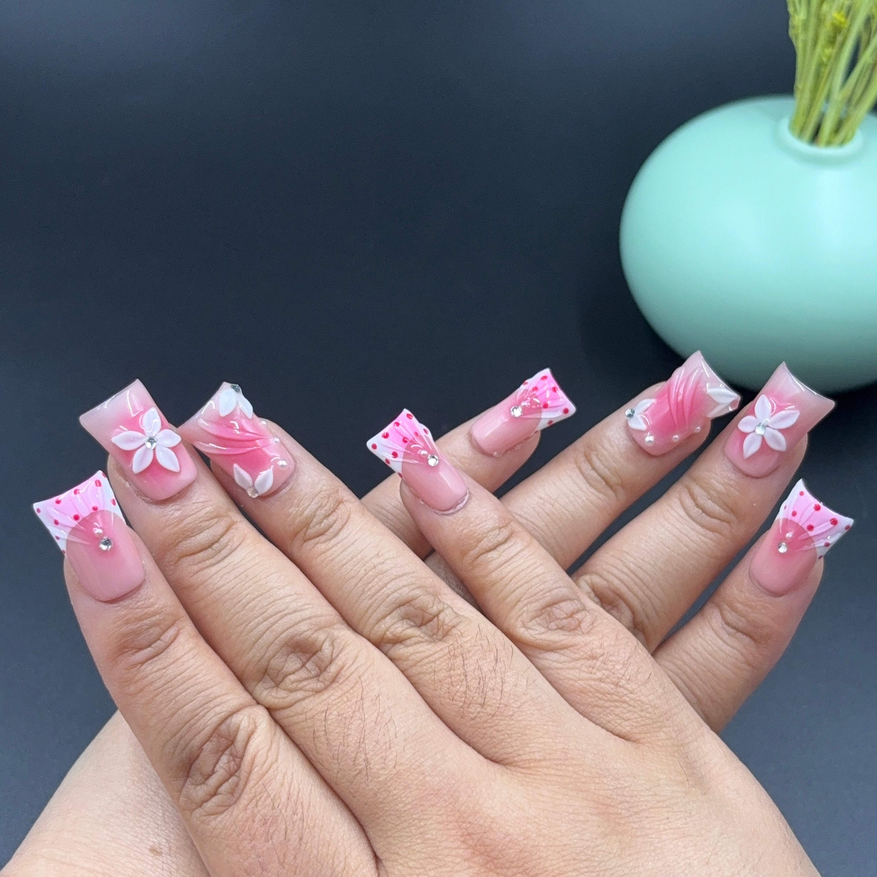 Blossom Pink Duck Nails L258