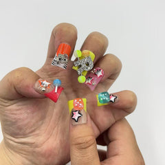Color Pop Duck Nails L256