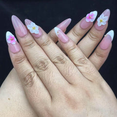 Blushing Petal Handmade Nails D457
