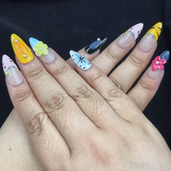 Colorful Whimsy Handmade Nails D427