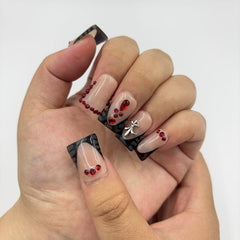 Gothic Blush Duck Nails D020