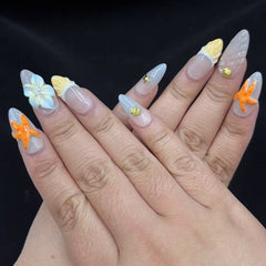 Ocean Breeze Handmade Nails D458