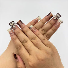 Elegant Blossom duck nails D015