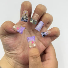 Lavender Mix Duck Nails L243