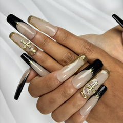 Gilded Cross - Star Handmade Nails D029