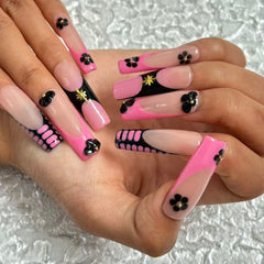 Pink Fantasy Handmade Nails D047