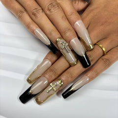 Gilded Cross - Star Handmade Nails D029