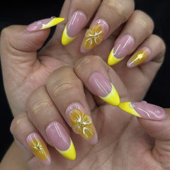 Sunshine Blush Handmade NailsD417