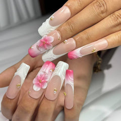 Blushing Petal Handmade Nails D035