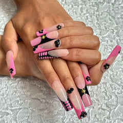 Pink Fantasy Handmade Nails D047