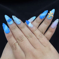 Enchanted Sea Handmade Nails D434