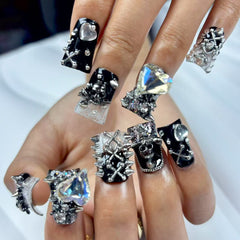 Gothic Glamour Handmade Nails L274