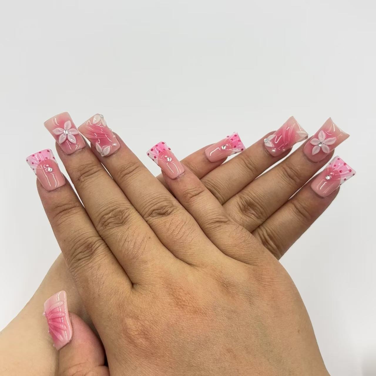 Blossom Pink Duck Nails L258