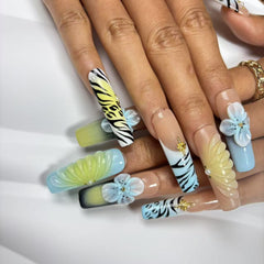Wildflower & Safari Handmade Nails G037