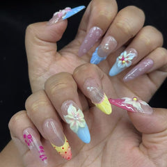 Pastel Fantasy Handmade Nails D402