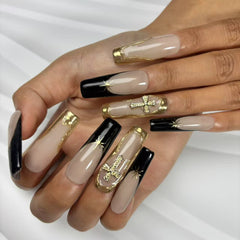 Gilded Cross - Star Handmade Nails D029