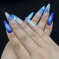 Azure Dream Handmade Nails D414