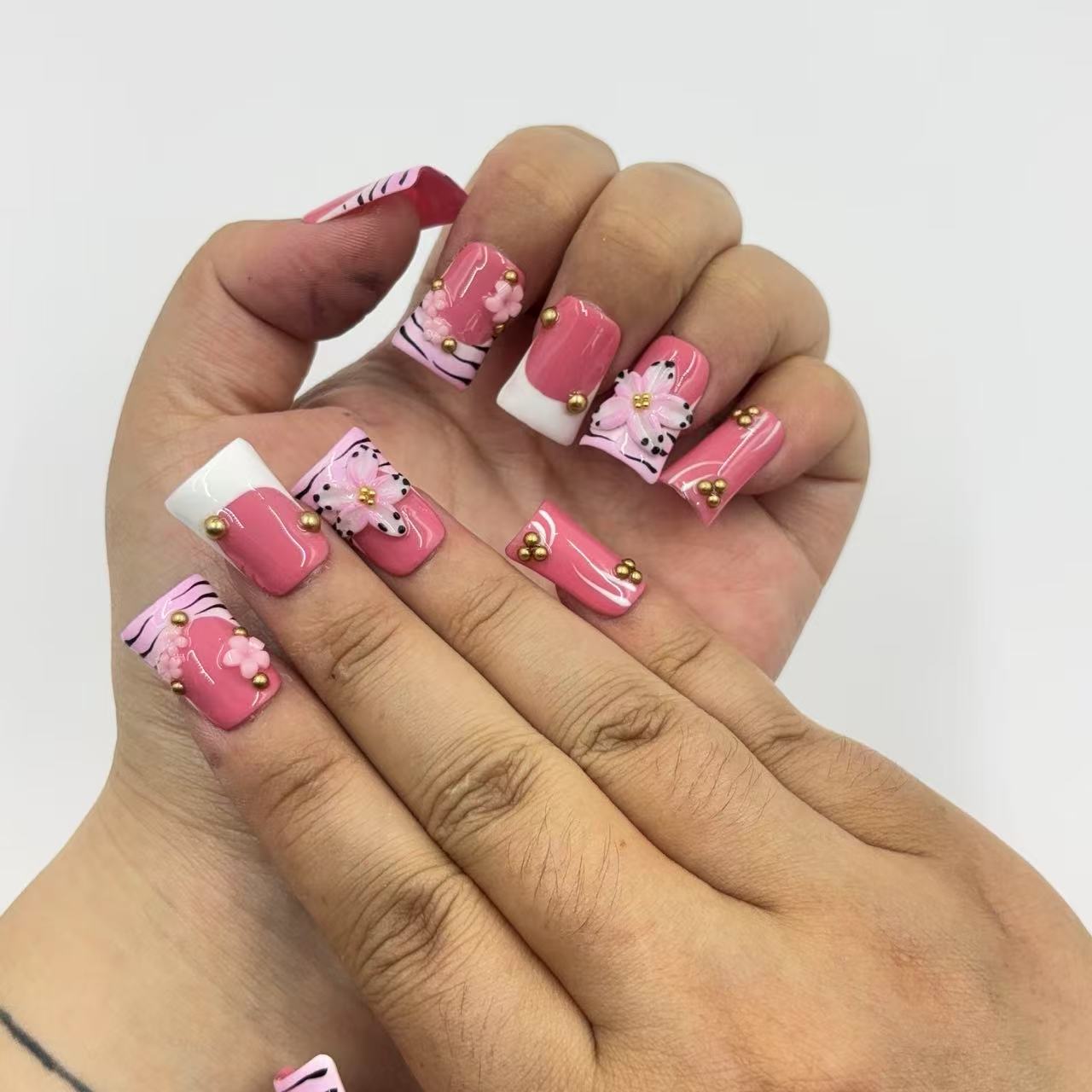 Pink Panache Handmade Nails L264