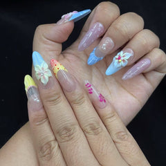 Pastel Fantasy Handmade Nails D402