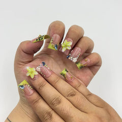 Blush Jungle Duck Nails L249