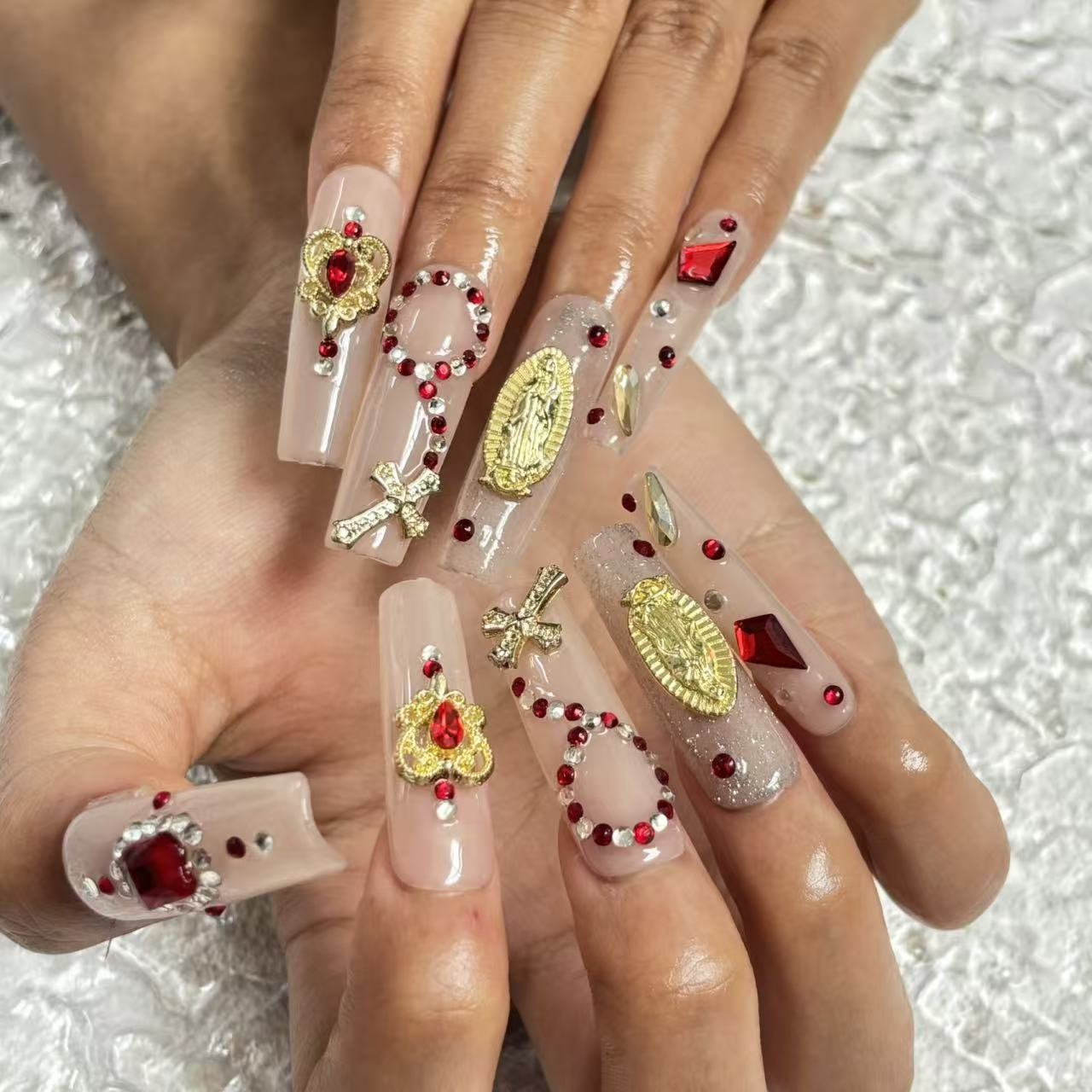 Divine Glam Handmade Nails D042
