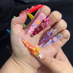 Colorful Creature Handmade Nails G032