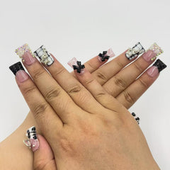 Glam Punk Blush Duck Nails  L225