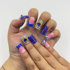 Romantic Bling Duck Nails L257