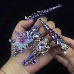 Purple - Gem Fantasy Handmade Nails G047