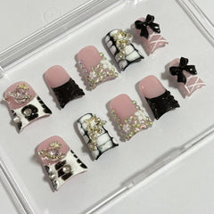 Glam Punk Blush Duck Nails  L225