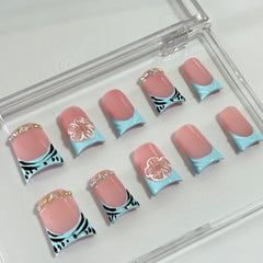 Pastel Fusion Duck Nails L245