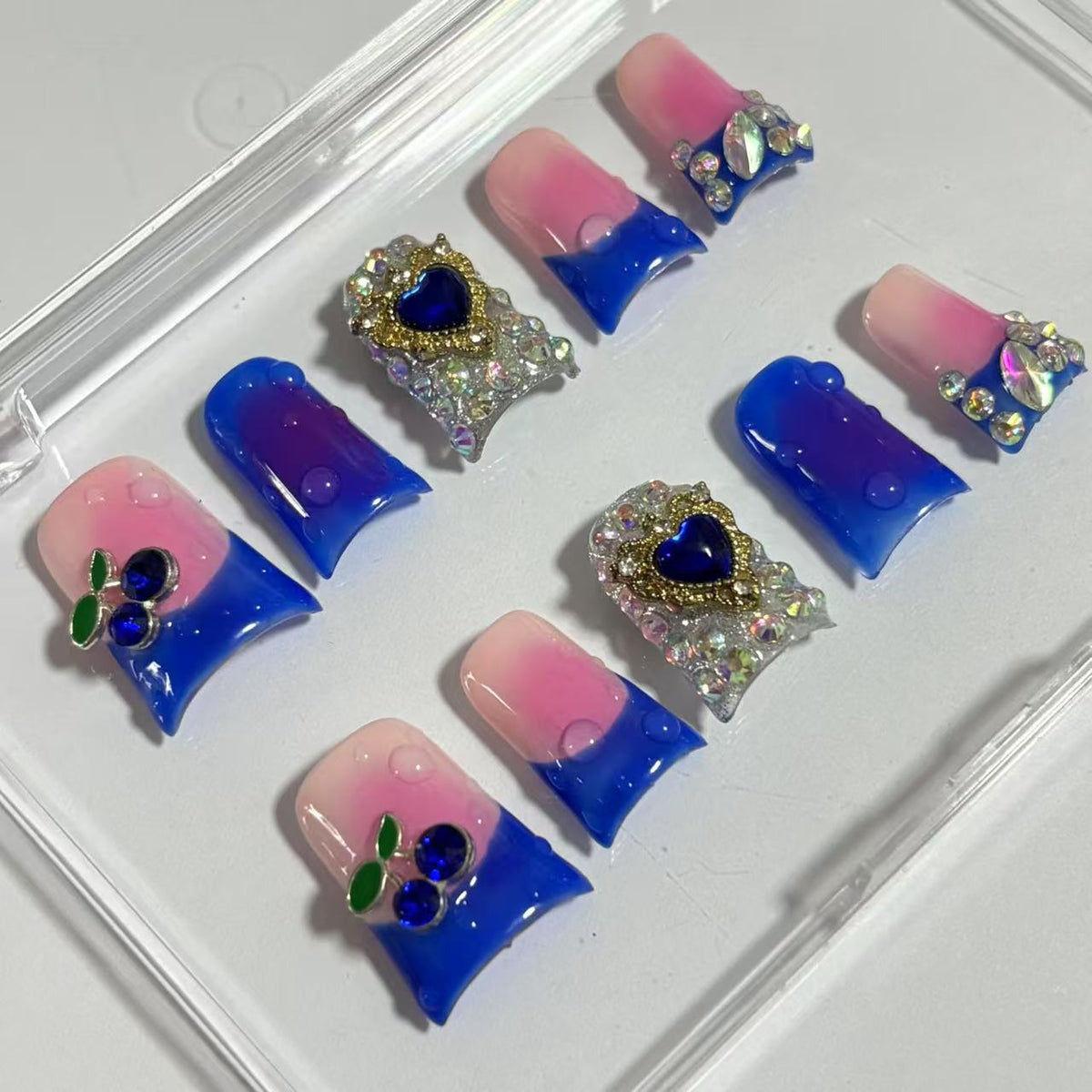 Romantic Bling Duck Nails L257