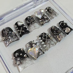 Gothic Glamour Handmade Nails L274