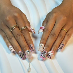 Pink Princess Handmade Nails L276