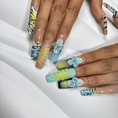 Wildflower & Safari Handmade Nails G037